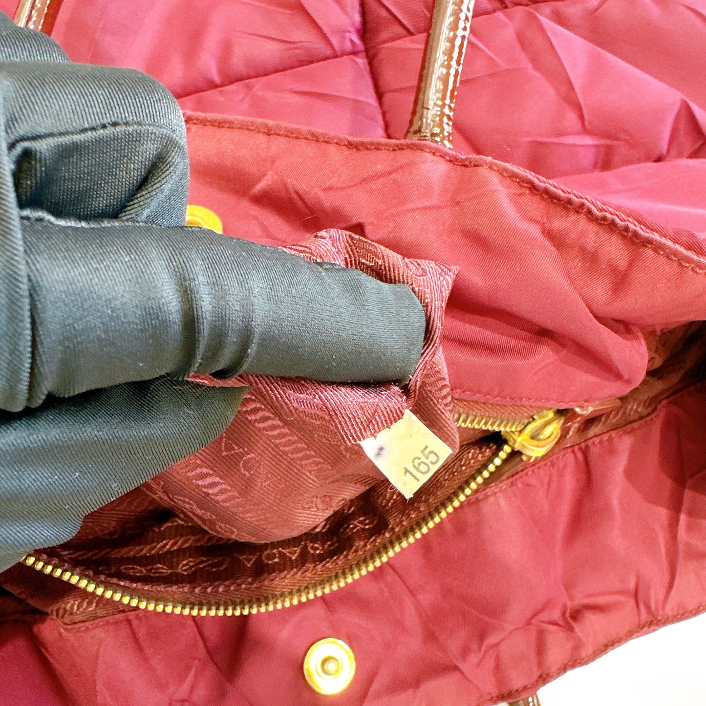 Prada Quilted Tote Bag in Purple