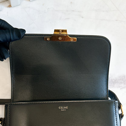 Celine Teen Triomphe in Black Calfskin
