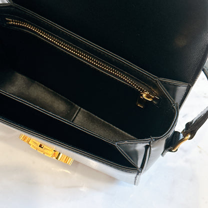 Celine Teen Triomphe in Black Calfskin