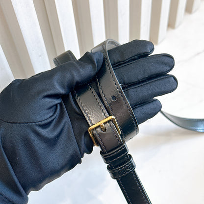 Celine Teen Triomphe in Black Calfskin
