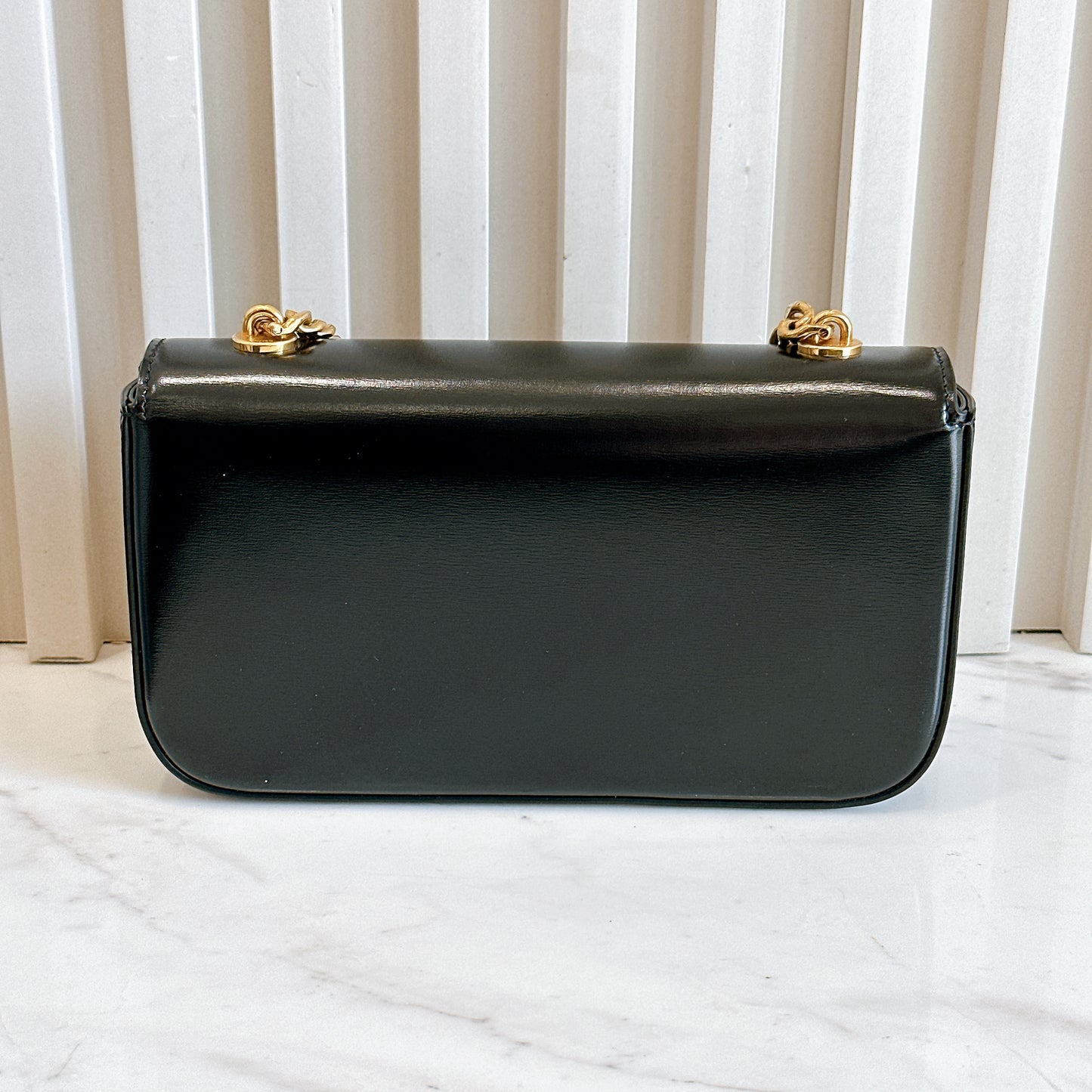 Celine Claude Chain Bag in Black GHW