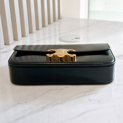 Celine Claude Chain Bag in Black GHW