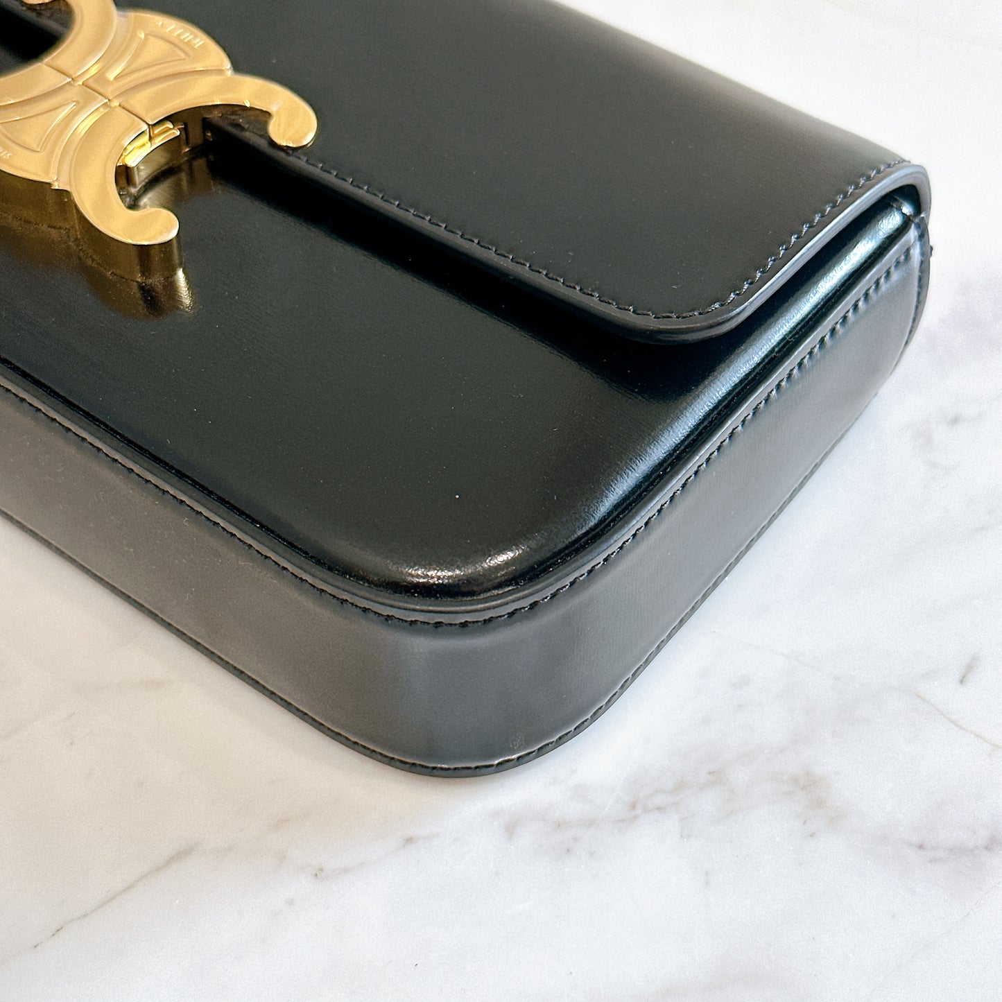 Celine Claude Chain Bag in Black GHW