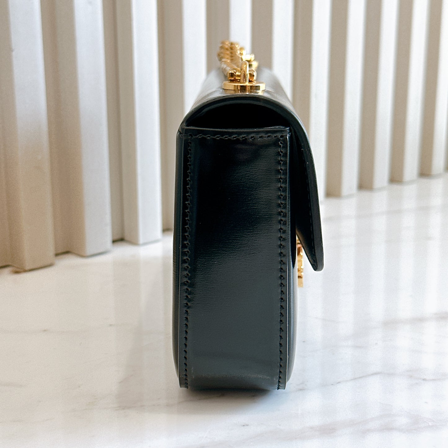 Celine Claude Chain Bag in Black GHW