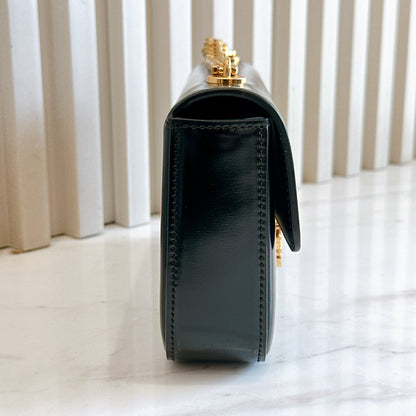 Celine Claude Chain Bag in Black GHW