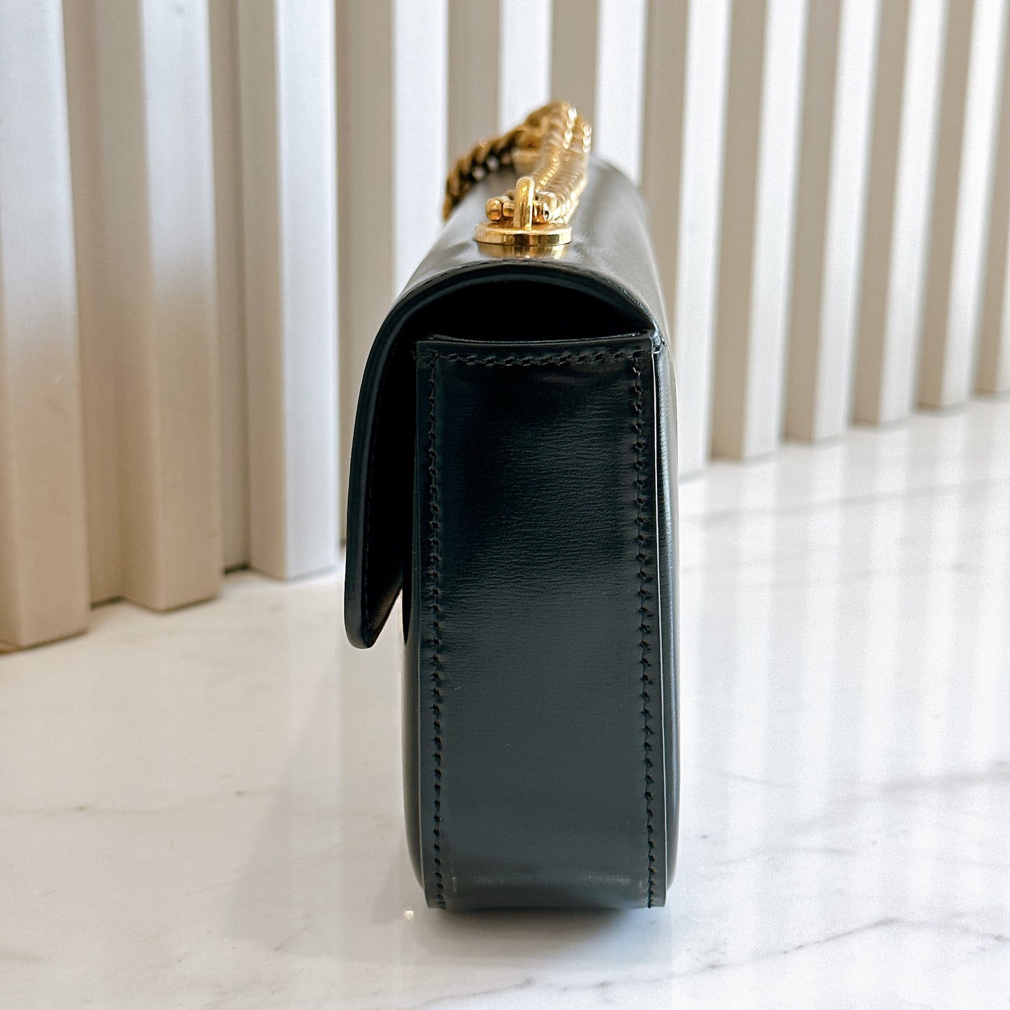 Celine Claude Chain Bag in Black GHW