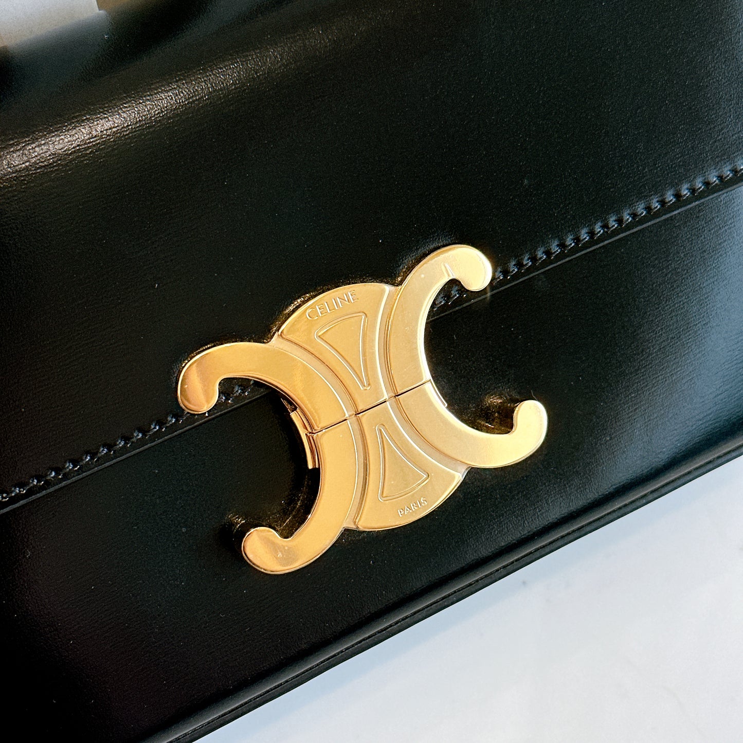 Celine Claude Chain Bag in Black GHW