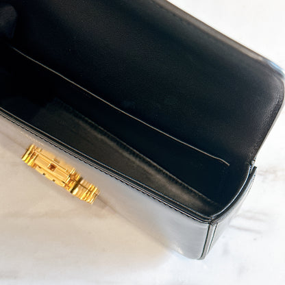 Celine Claude Chain Bag in Black GHW
