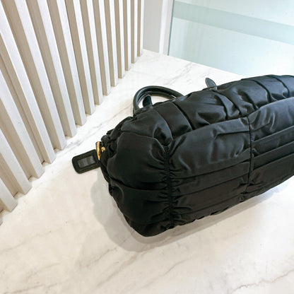 Prada Gaufre Nylon in Black