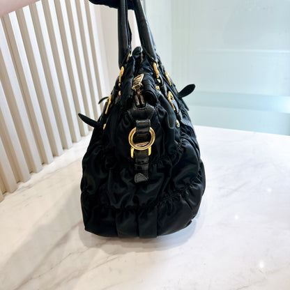 Prada Gaufre Nylon in Black