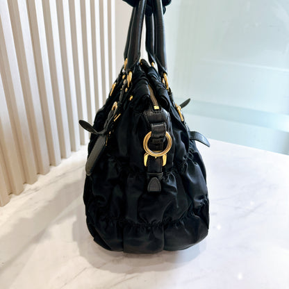 Prada Gaufre Nylon in Black