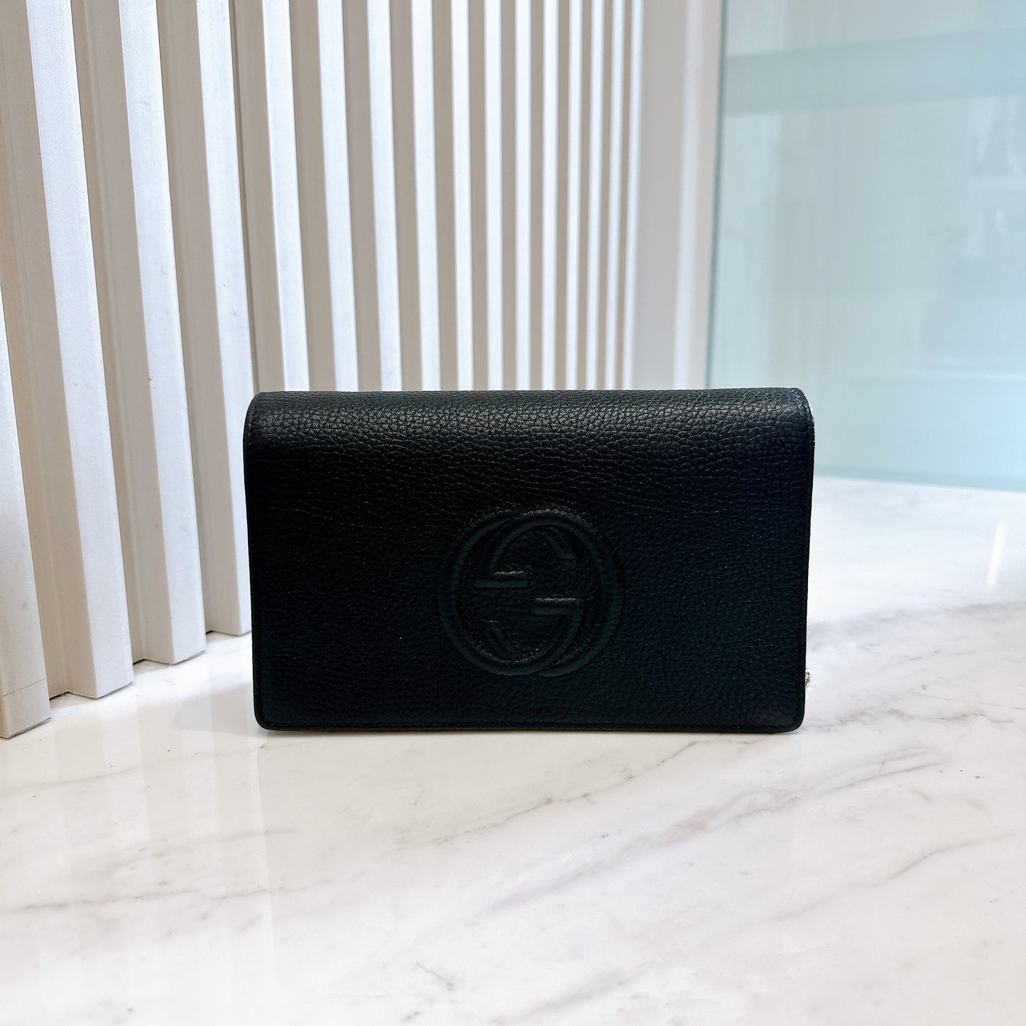 Gucci Soho Wallet On Chain in Black