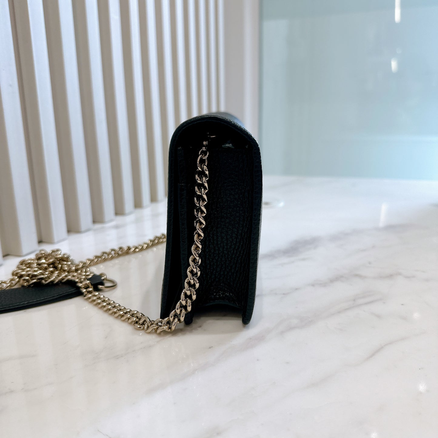 Gucci Soho Wallet On Chain in Black