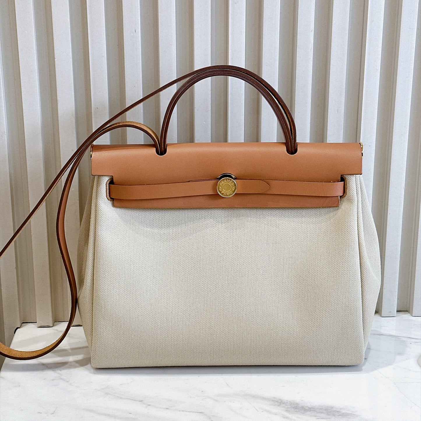 Hermes Herbag In Beton Nature