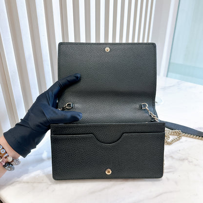 Gucci Soho Wallet On Chain in Black