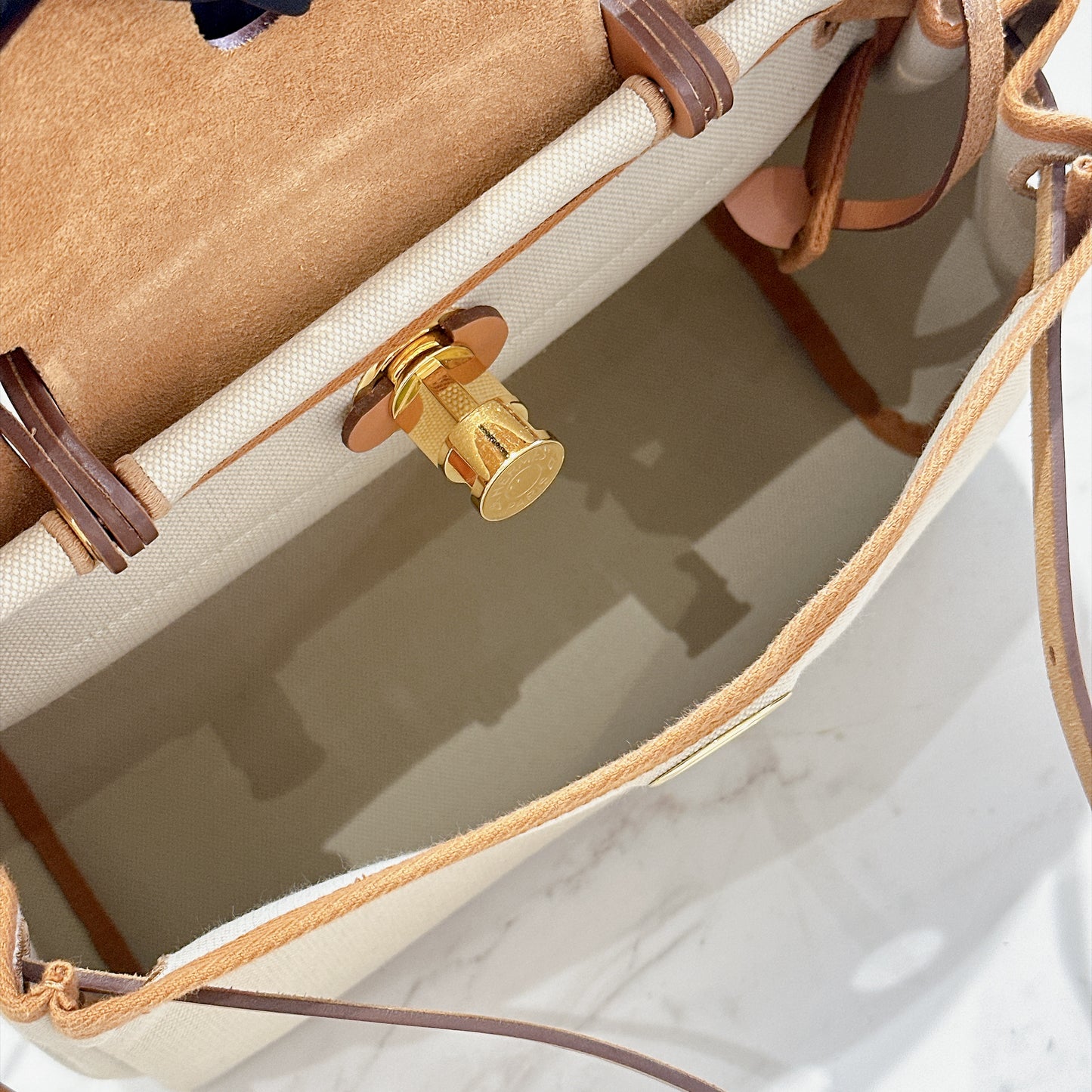 Hermes Herbag In Beton Nature