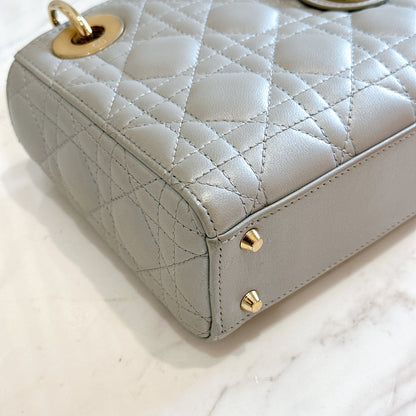 Mini Lady Dior in Grey Pearlescent