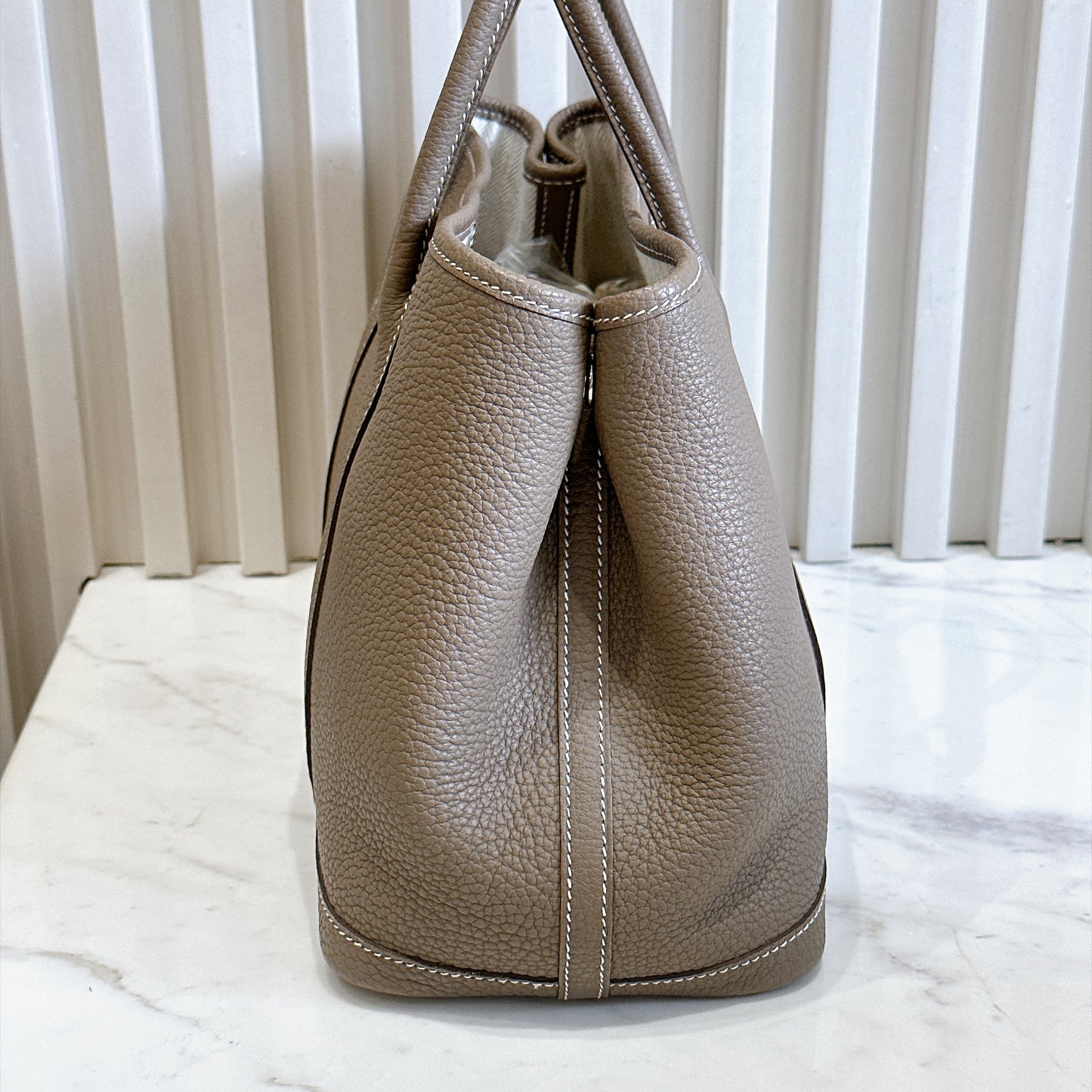 Hermes Etoupe Togo Garden Party 30