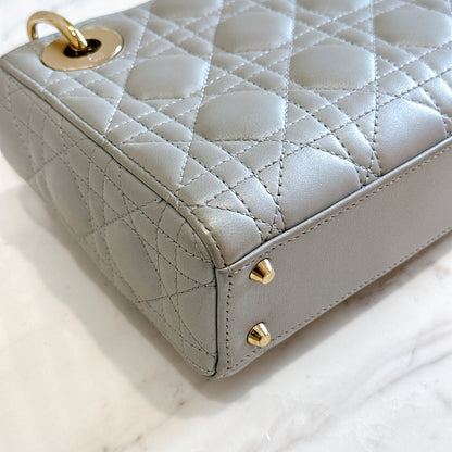 Mini Lady Dior in Grey Pearlescent