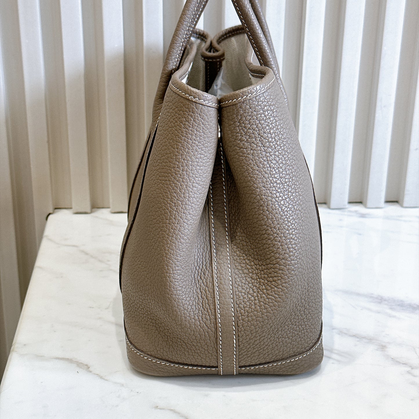 Hermes Etoupe Togo Garden Party 30