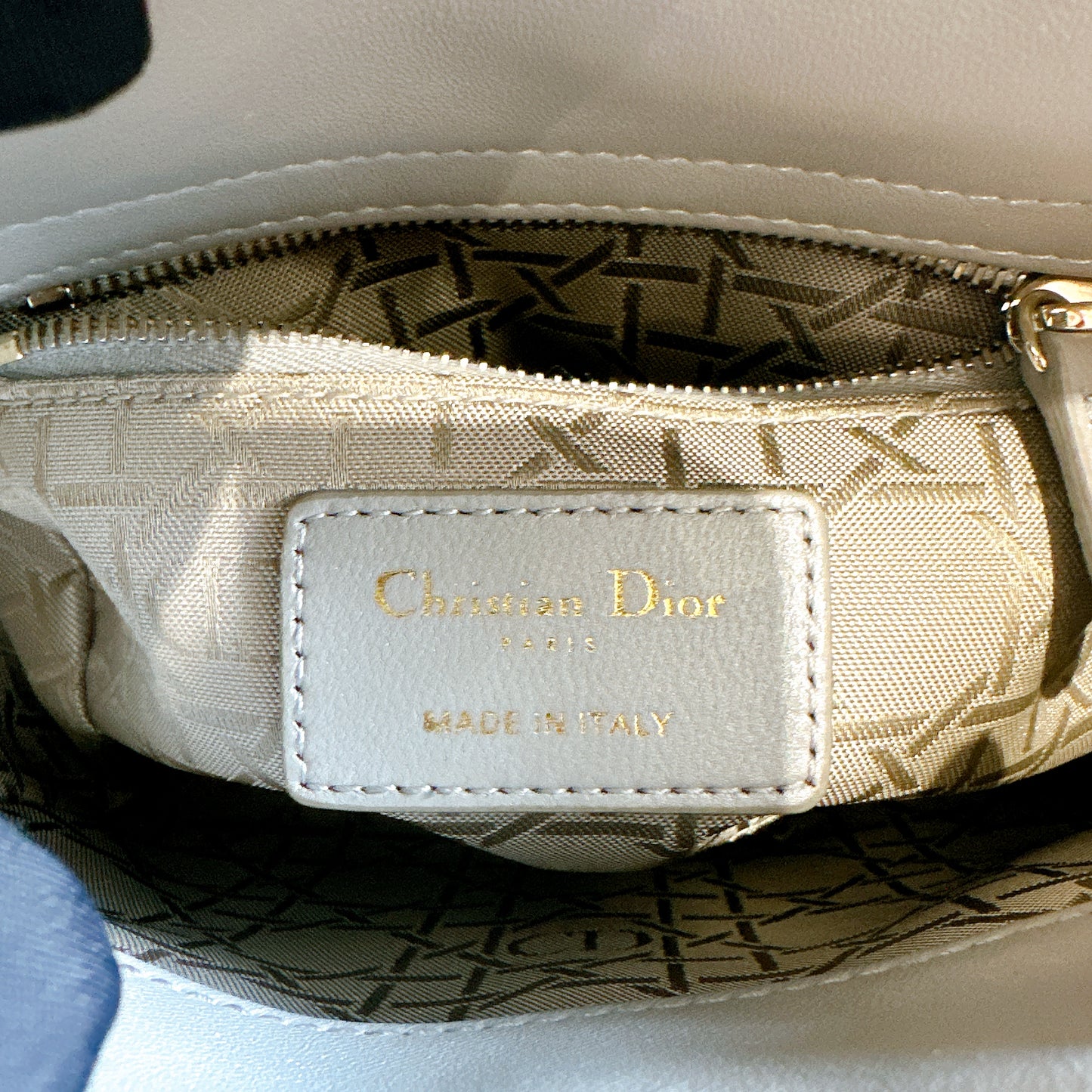 Mini Lady Dior in Grey Pearlescent