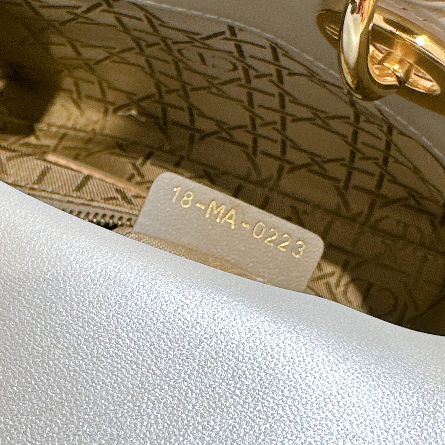 Mini Lady Dior in Grey Pearlescent