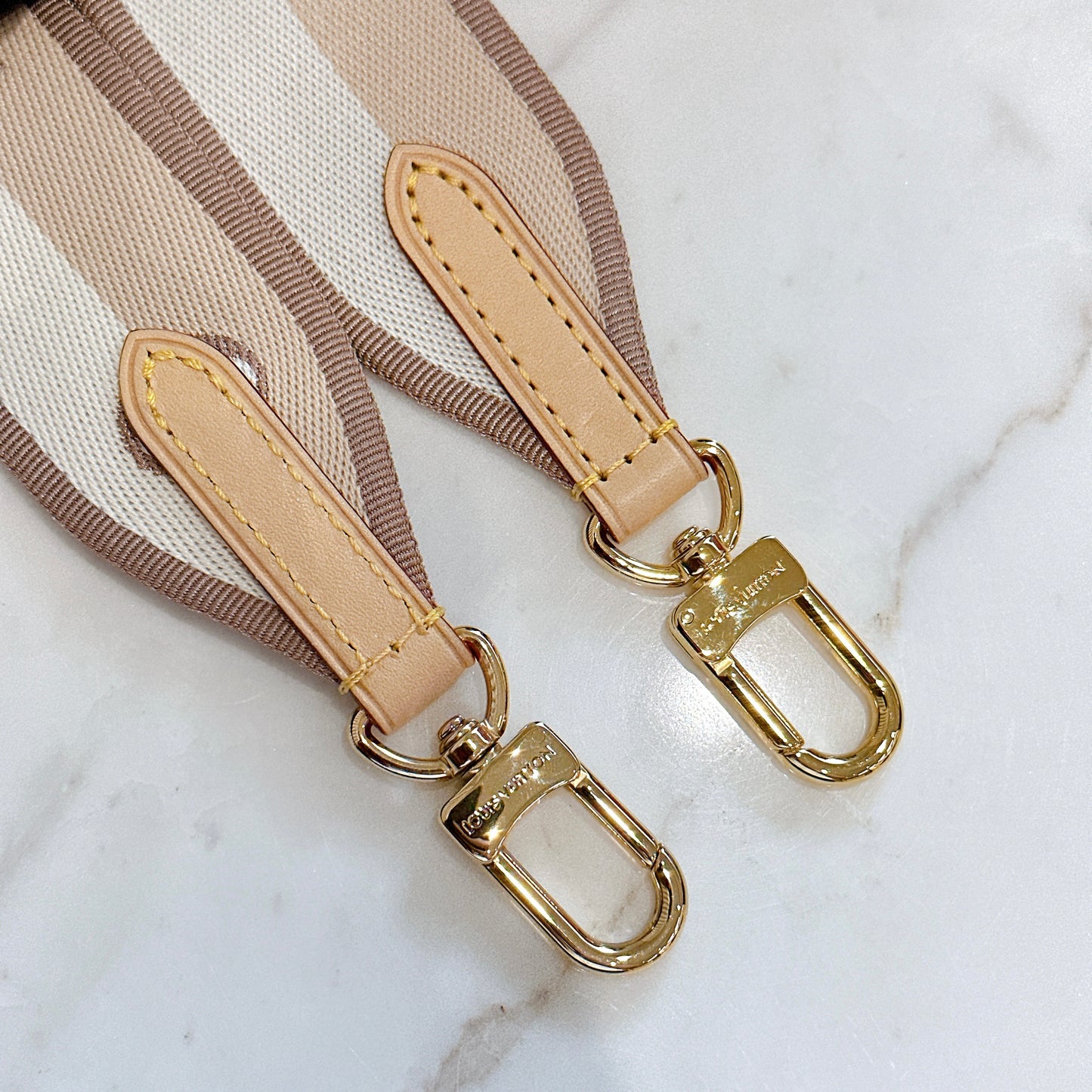 LV Monogram Speedy 20 with Beige Strap