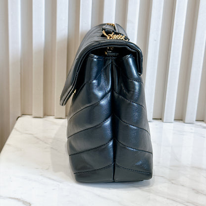 YSL Lou Lou Small in Black GHW