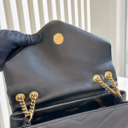 YSL Lou Lou Small in Black GHW