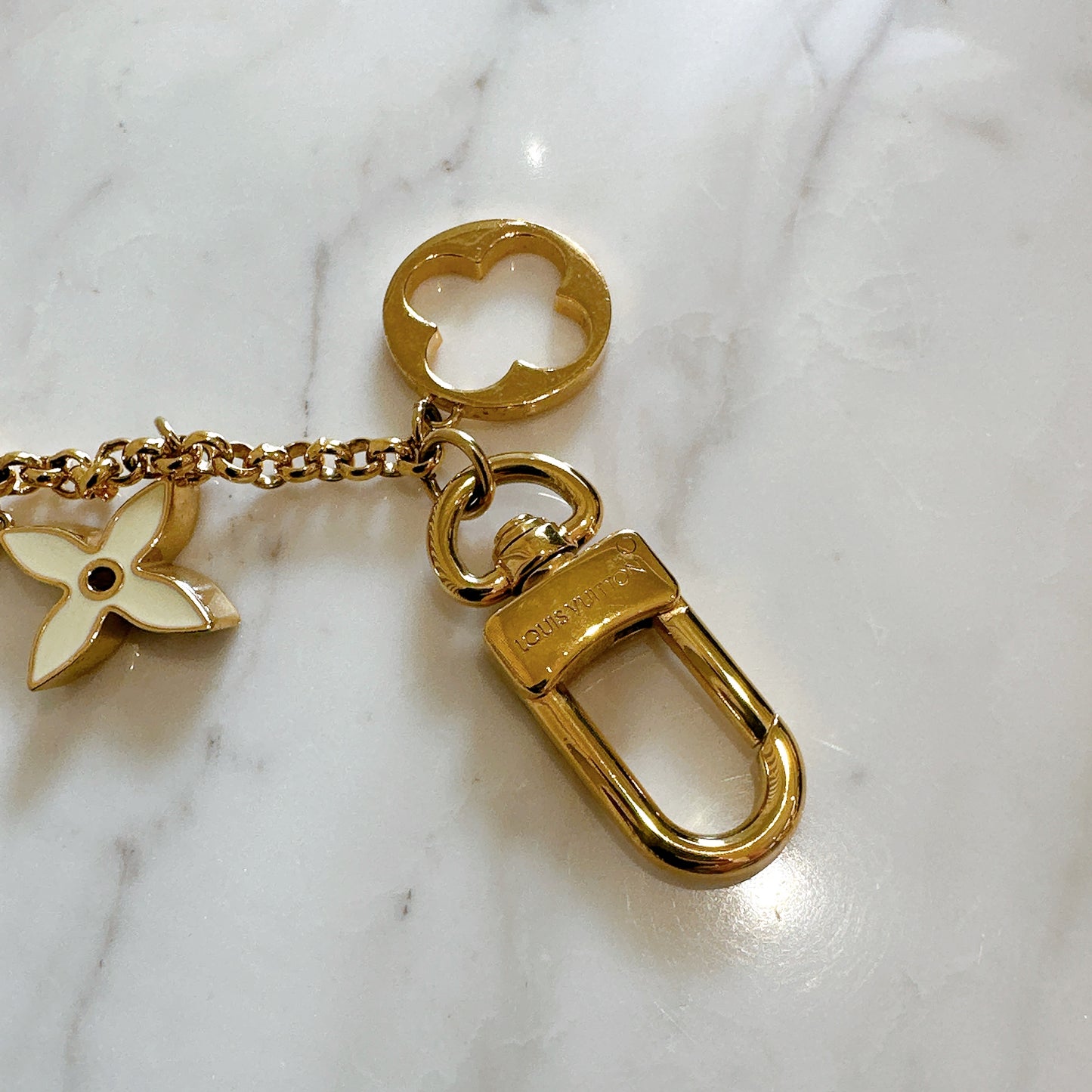 LV Fleur de Monogram Bag Charm Chain