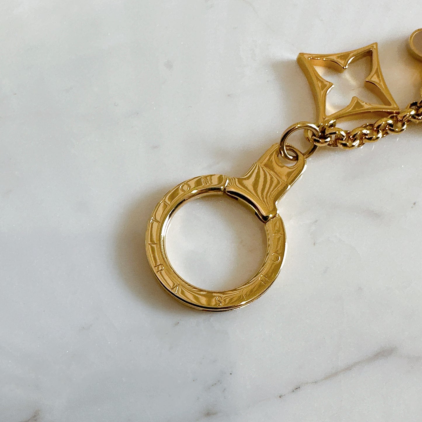 LV Fleur de Monogram Bag Charm Chain