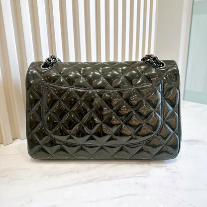 Chanel Jumbo Classic Patent in Black SHW