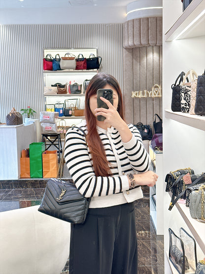 YSL Lou Lou Small in Black GHW