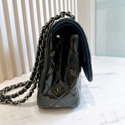 Chanel Jumbo Classic Patent in Black SHW