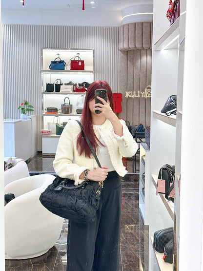 Prada Gaufre Nylon in Black