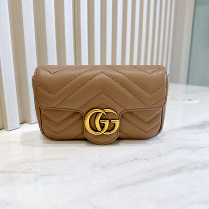 Gucci Marmont Supermini in Dusty Pink
