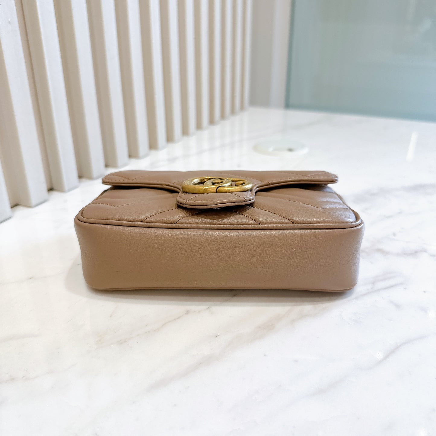 Gucci Marmont Supermini in Dusty Pink