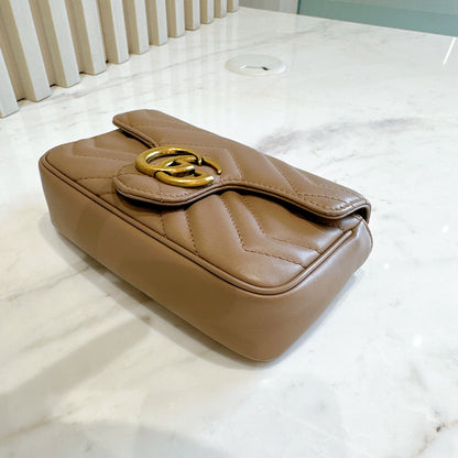 Gucci Marmont Supermini in Dusty Pink
