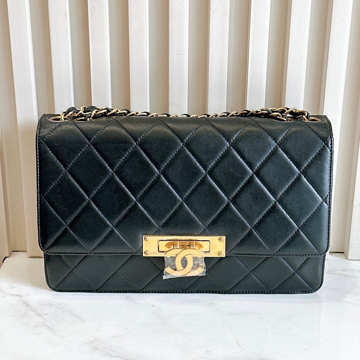 Chanel Golden Class Flap Bag in Black