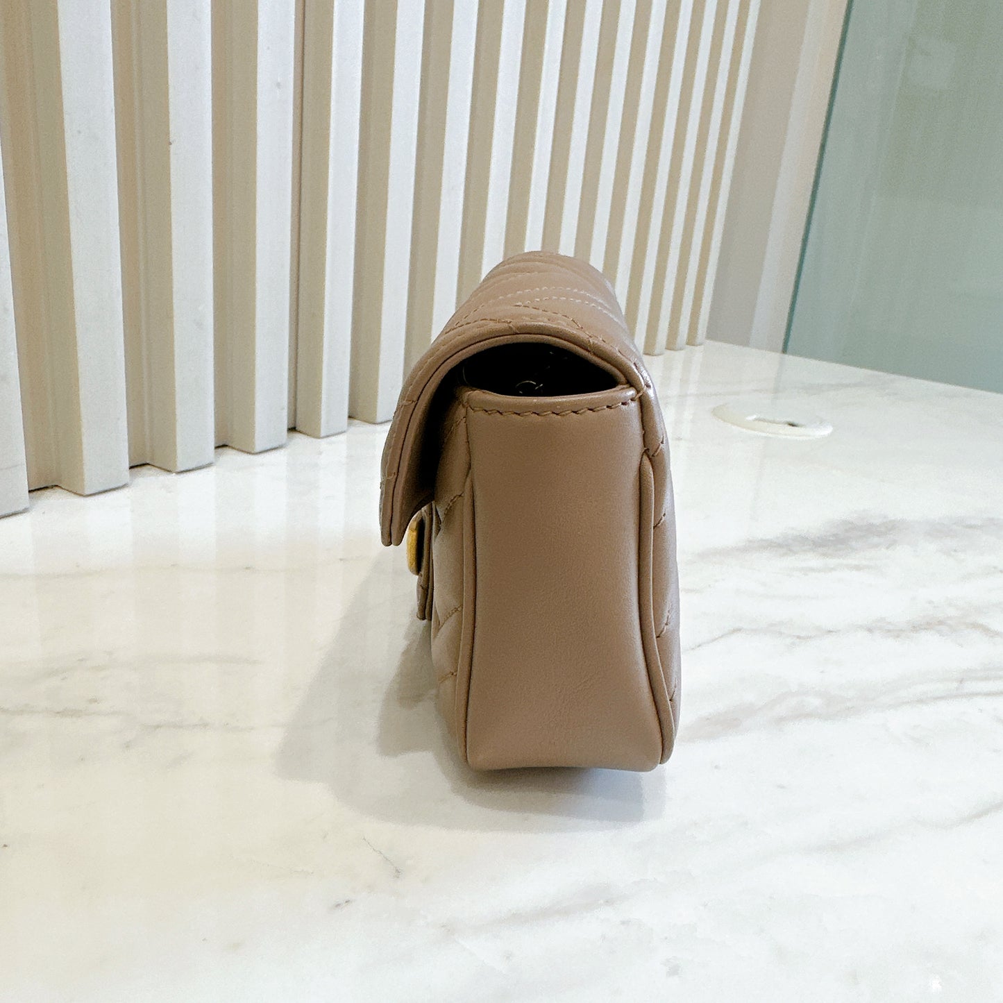 Gucci Marmont Supermini in Dusty Pink
