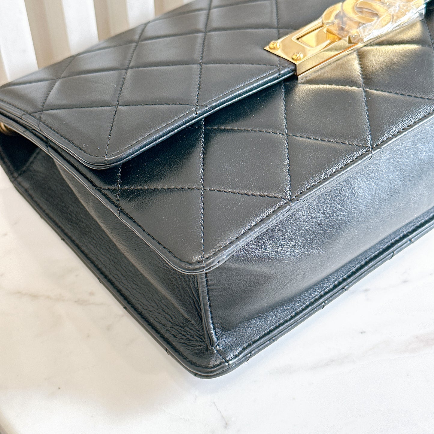 Chanel Golden Class Flap Bag in Black