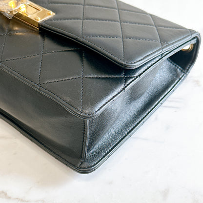 Chanel Golden Class Flap Bag in Black