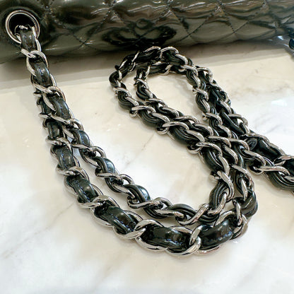 Chanel Jumbo Classic Patent in Black SHW