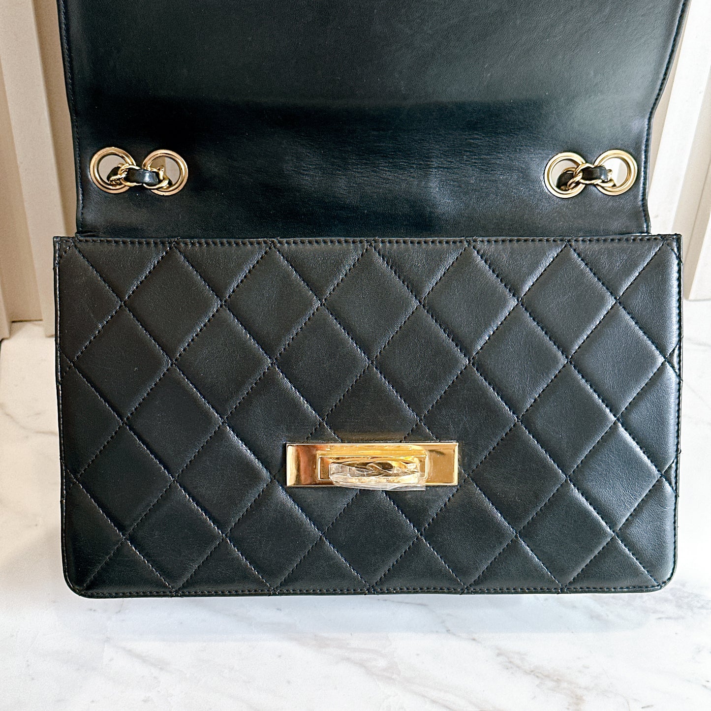 Chanel Golden Class Flap Bag in Black
