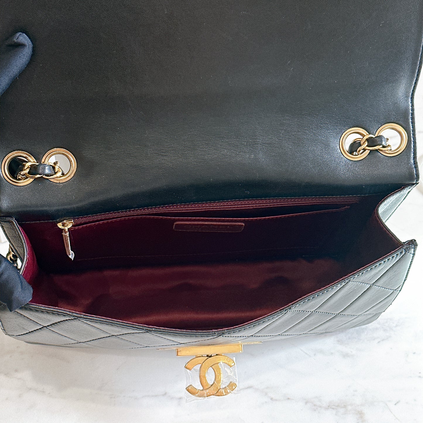Chanel Golden Class Flap Bag in Black