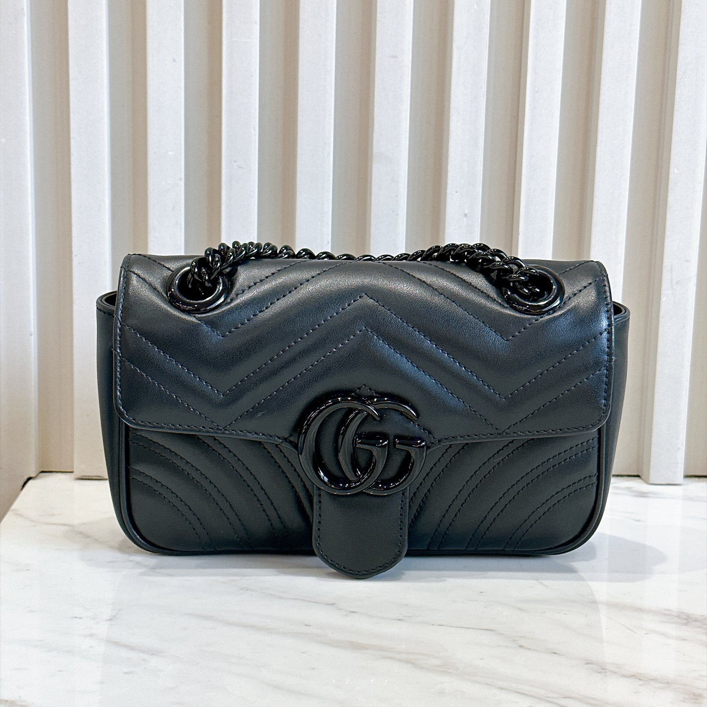 Gucci Marmont Flap Bag Matelasse Leather in Mini