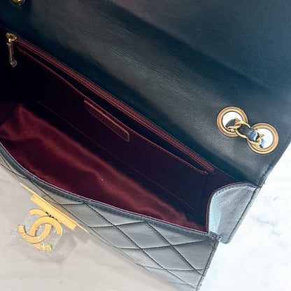 Chanel Golden Class Flap Bag in Black