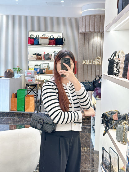 Gucci Marmont Flap Bag Matelasse Leather in Mini