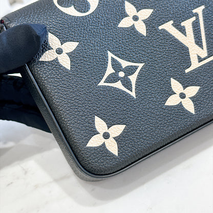 LV Bicolour Felicie Pochette in Black/Creme