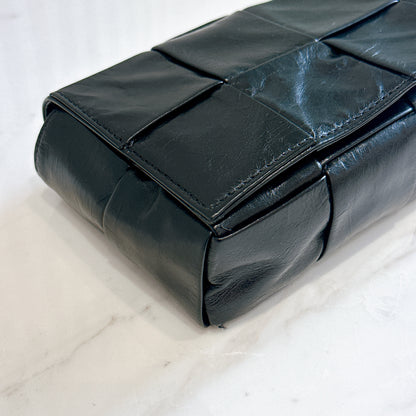 Bottega Veneta Paper Calfskin Intreccio Cassette Belt Bag